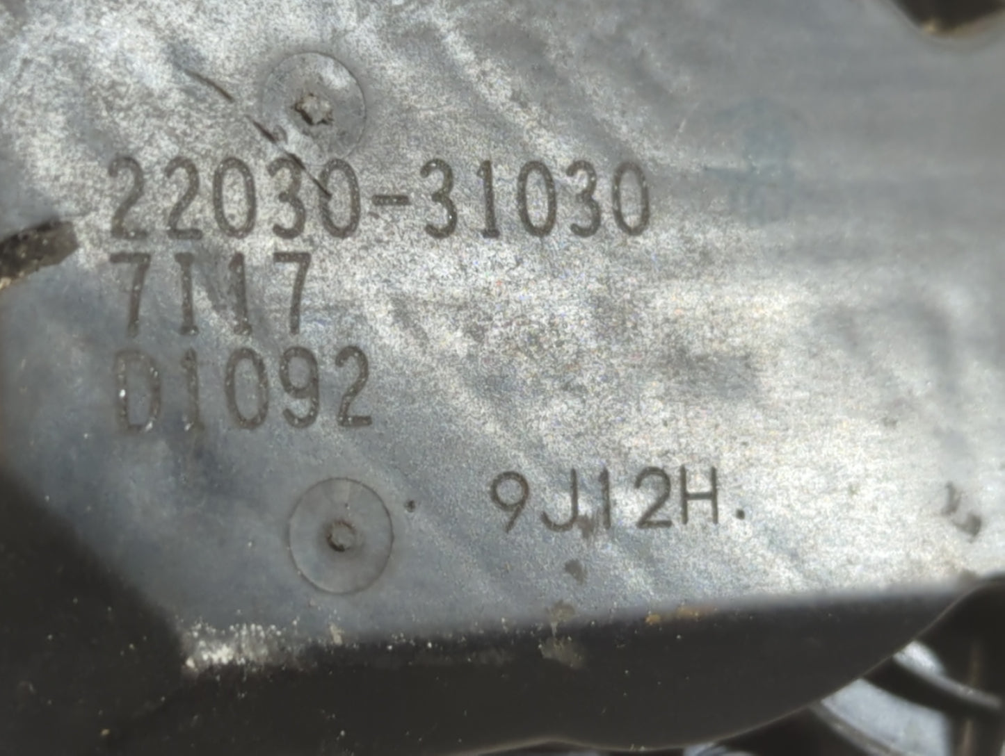 2008-2016 Toyota Highlander Throttle Body P/N:22030-31030 Fits OEM Used Auto Parts - Oemusedautoparts1.com