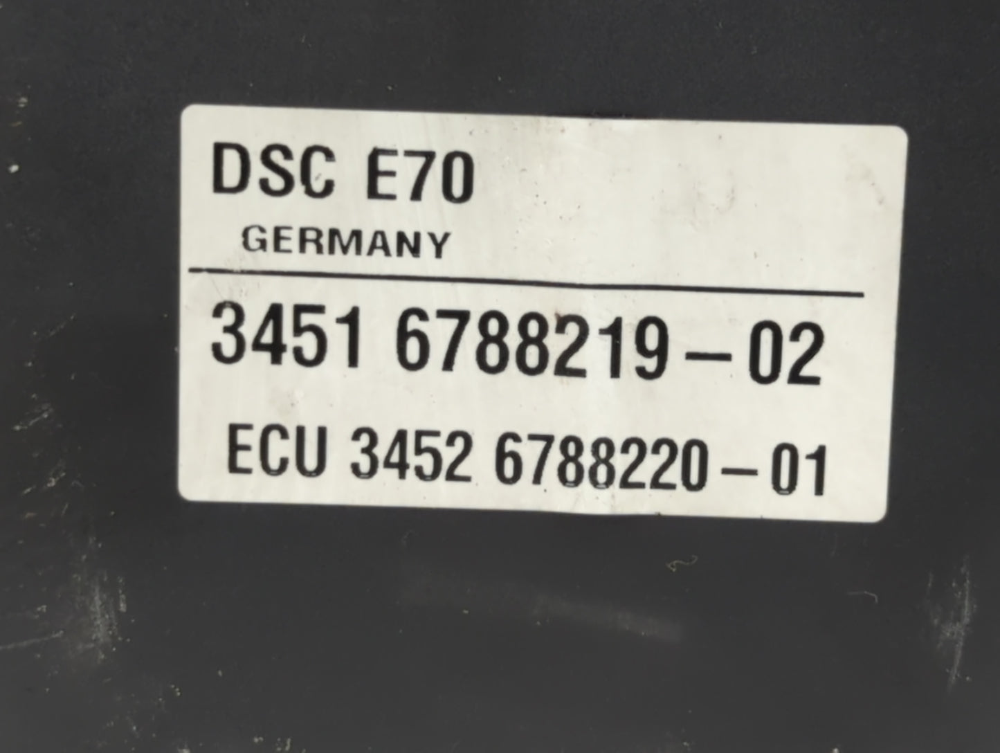 2007-2013 Bmw X5 ABS Pump Control Module Replacement P/N:3451 6788219-02 Fits Fits 2007 2008 2009 2010 2011 2012 2013 2014 OEM Used Auto Parts - Oemusedautoparts1.com