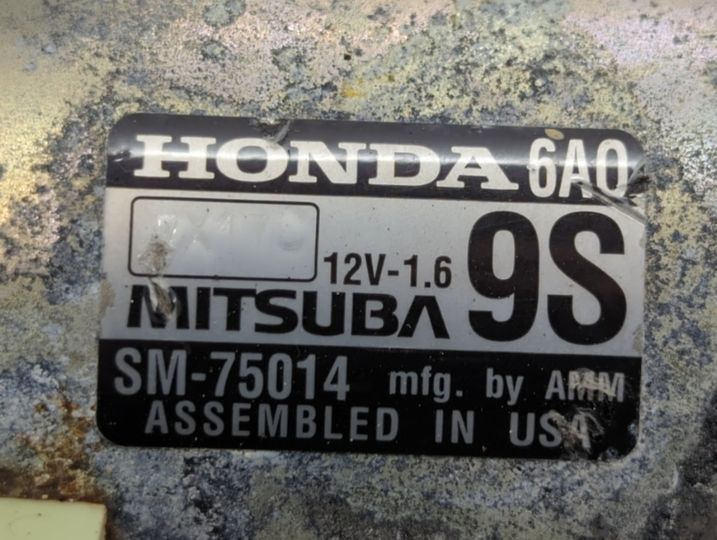 2018-2020 Honda Accord Car Starter Motor Solenoid OEM P/N:SM-75014 Fits Fits 2018 2019 2020 OEM Used Auto Parts - Oemusedautoparts1.com