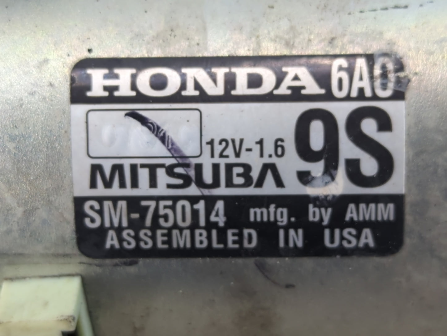 2018-2020 Honda Accord Car Starter Motor Solenoid OEM P/N:SM-75014 Fits Fits 2018 2019 2020 OEM Used Auto Parts - Oemusedautoparts1.com