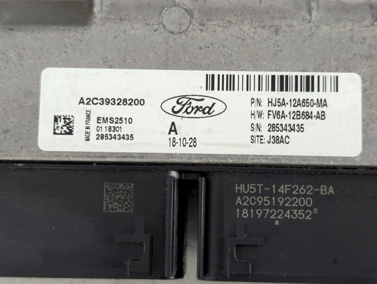 2017-2019 Ford Escape PCM Engine Control Computer ECU ECM PCU OEM P/N:A2C39328200 HJ5A-12A650-MA Fits Fits 2017 2018 2019 OEM Used Auto Parts - Oemusedautoparts1.com