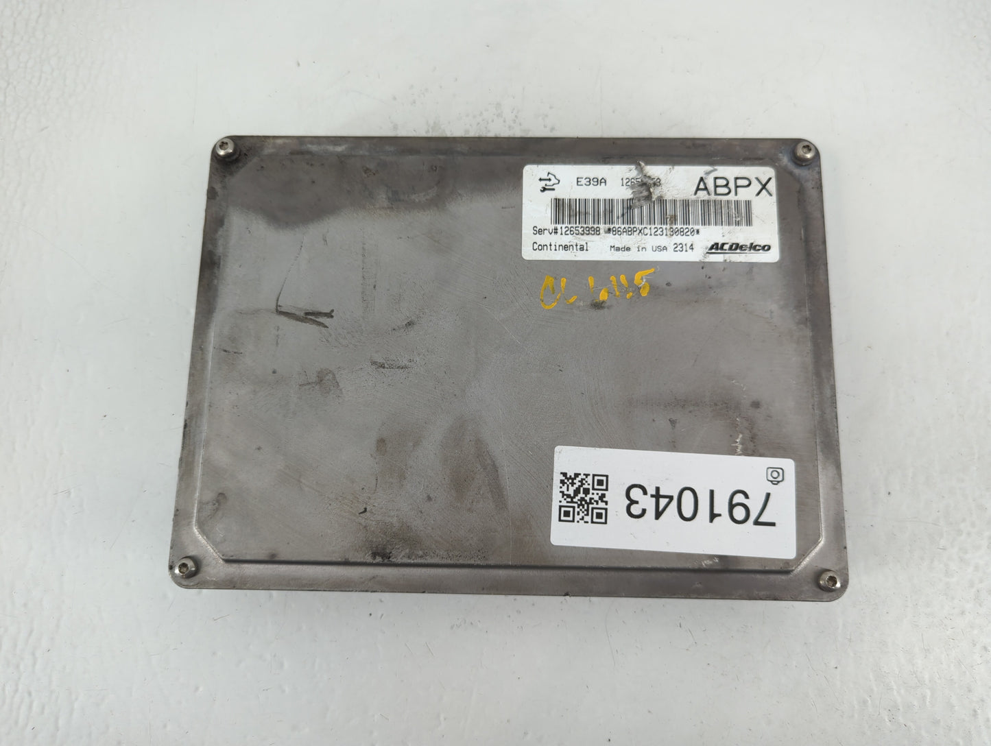 2013-2015 Cadillac Ats PCM Engine Control Computer ECU ECM PCU OEM P/N:12653998 Fits Fits 2013 2014 2015 2016 OEM Used Auto Parts - Oemusedautoparts1.com