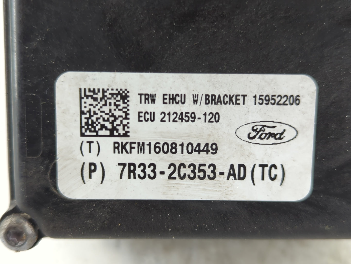 2007-2009 Ford Mustang ABS Pump Control Module Replacement P/N:7R33-2C353-AD Fits Fits 2007 2008 2009 OEM Used Auto Parts - Oemusedautoparts1.com