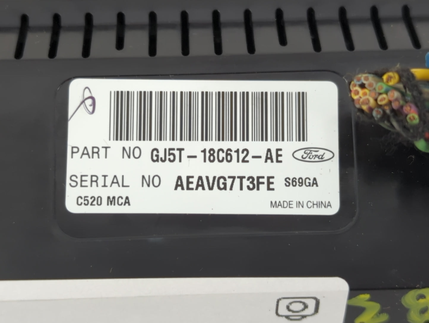 2017 Ford Escape Climate Control Module Temperature AC/Heater Replacement P/N:GJ5T-18C612-AE Fits OEM Used Auto Parts - Oemusedautoparts1.com