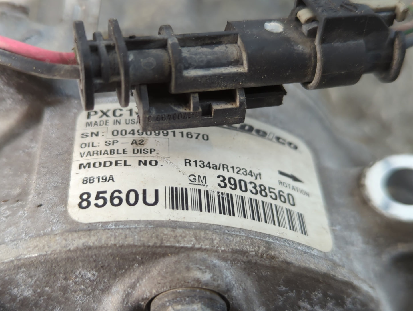 2018-2018 Chevrolet Cruze Air Conditioning A/c Ac Compressor Oem - Oemusedautoparts1.com