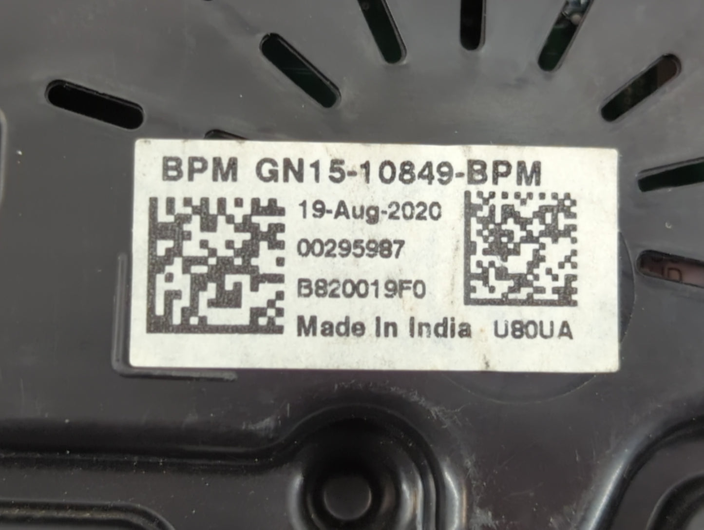 2020-2022 Ford Ecosport Instrument Cluster Speedometer Gauges P/N:GN15-10849-BPM Fits Fits 2020 2021 2022 OEM Used Auto Parts - Oemusedautoparts1.com