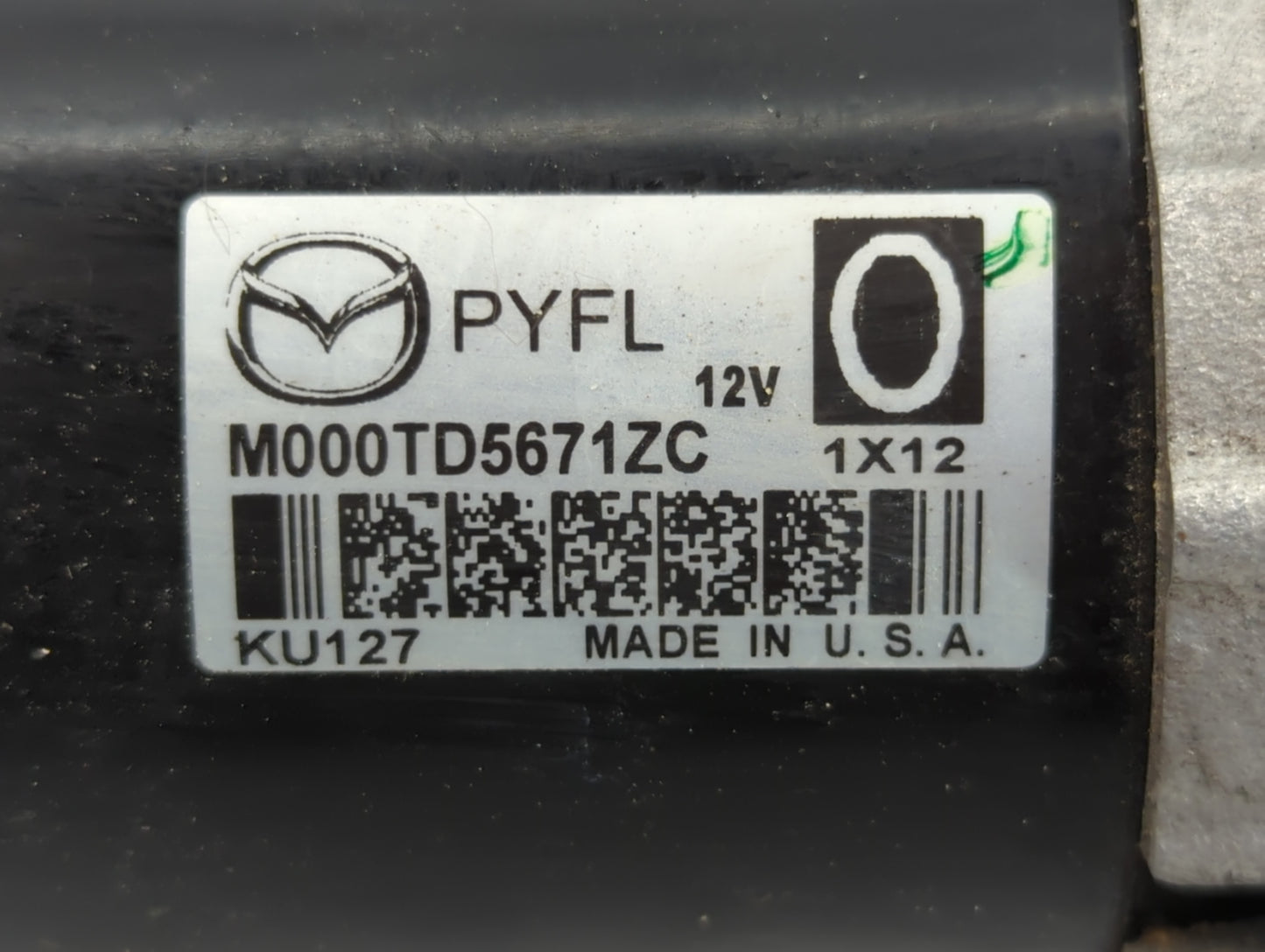 2016-2022 Mazda Cx-9 Car Starter Motor Solenoid OEM P/N:M000TD5671ZC Fits Fits 2016 2017 2018 2019 2020 2021 2022 OEM Used Auto Parts - Oemusedautoparts1.com