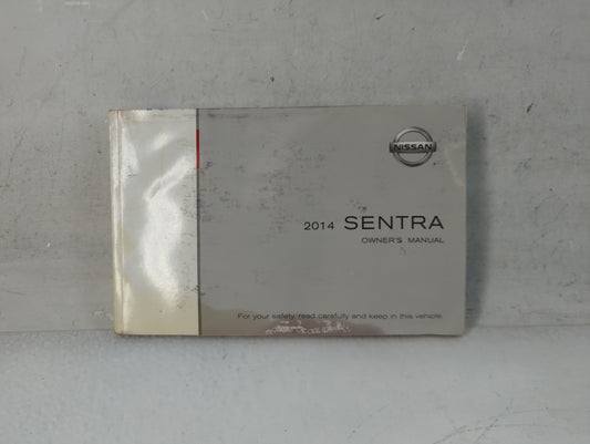 2014 Nissan Sentra Owners Manual Book Guide P/N:OM14E 0B17U0 OEM Used Auto Parts