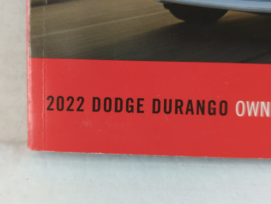 2022 Dodge Durango Owners Manual Book Guide OEM Used Auto Parts