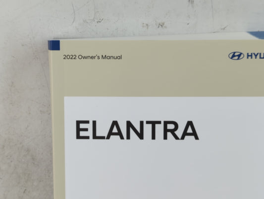 2022 Hyundai Elantra Owners Manual Book Guide P/N:NOAO-EU1ND OEM Used Auto Parts