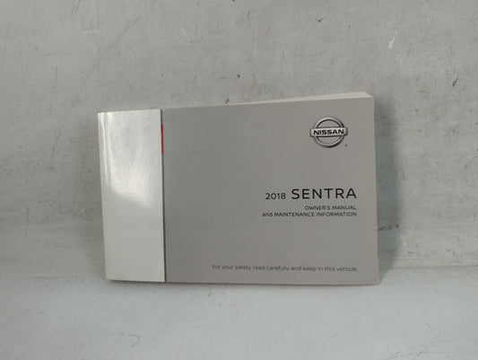 2018 Nissan Sentra Owners Manual Book Guide P/N:OM18EM OB17UO OEM Used Auto Parts