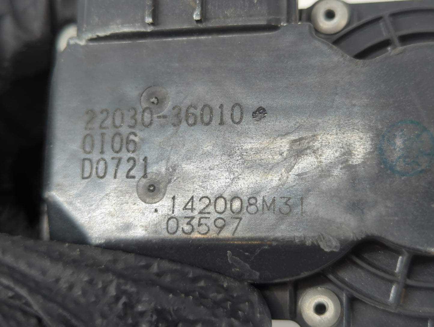2011-2016 Scion Tc Throttle Body P/N:22030-36010 Fits Fits 2009 2010 2011 2012 2013 2014 2015 2016 2017 2018 2019 OEM Used Auto Parts - Oemusedautoparts1.com