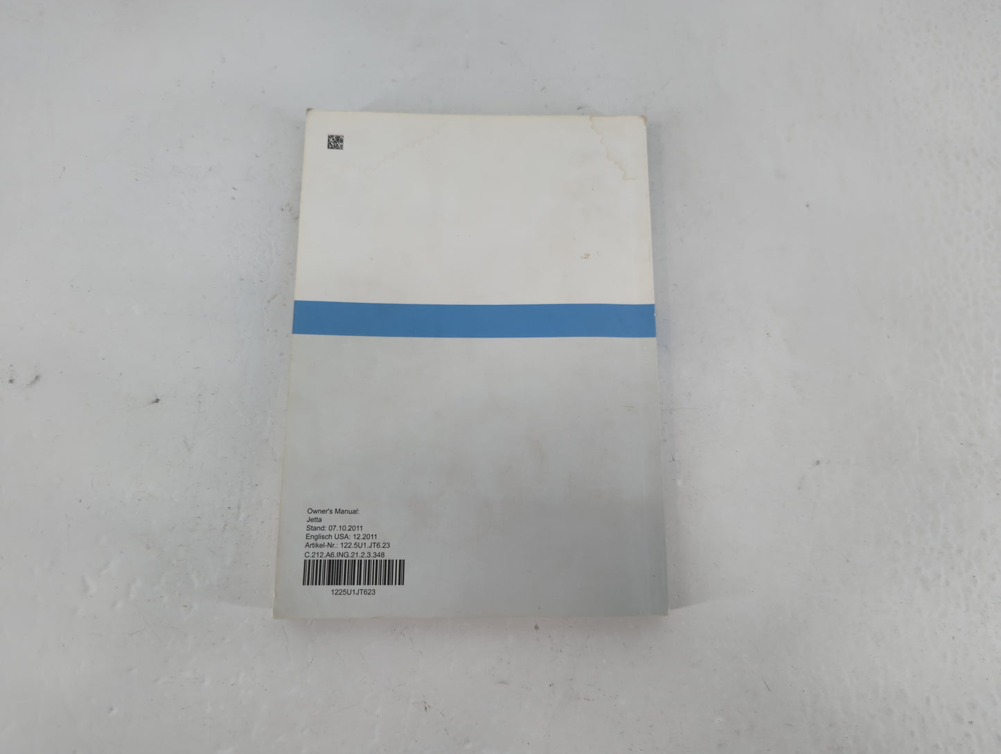 2012 Volkswagen Jetta Owners Manual Book Guide P/N:1225U1JT623 OEM Used Auto Parts - Oemusedautoparts1.com