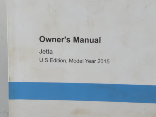 2015 Volkswagen Jetta Owners Manual Book Guide P/N:1525U1JT623 OEM Used Auto Parts