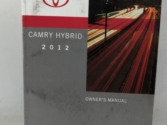 2012 Toyota Camry Owners Manual Book Guide P/N:01999-33A41 OEM Used Auto Parts
