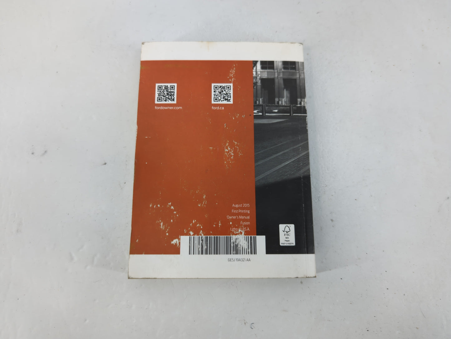 2016 Ford Fusion Owners Manual Book Guide P/N:GE5J 19A321 AA OEM Used Auto Parts - Oemusedautoparts1.com