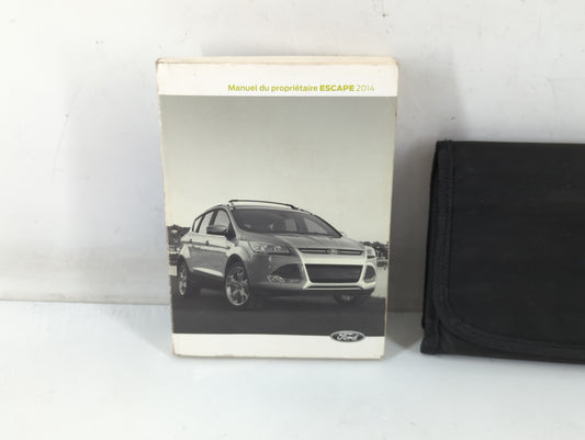 2014 Ford Escape Owners Manual Book Guide P/N:EJ5J 19A321 BA OEM Used Auto Parts
