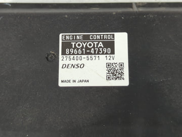 2011 Toyota Prius PCM Engine Control Computer ECU ECM PCU OEM P/N:275400-5571 89661-47390 Fits OEM Used Auto Parts