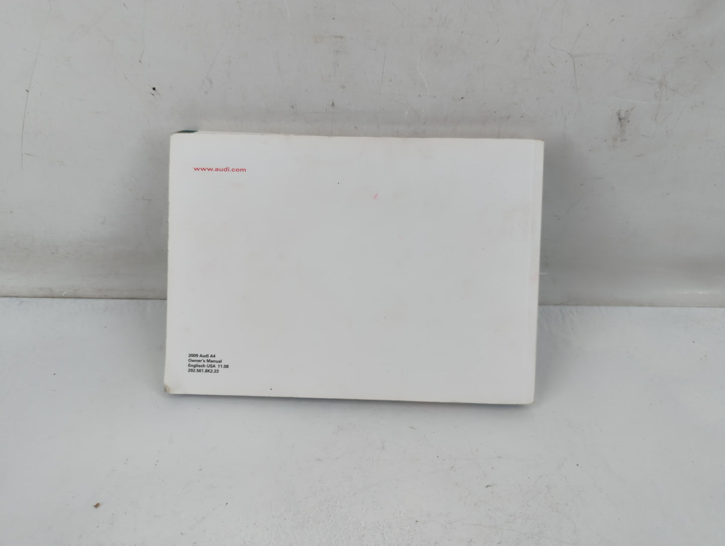 2009 Audi A4 Owners Manual Book Guide P/N:292 561 8K2 23 OEM Used Auto Parts - Oemusedautoparts1.com