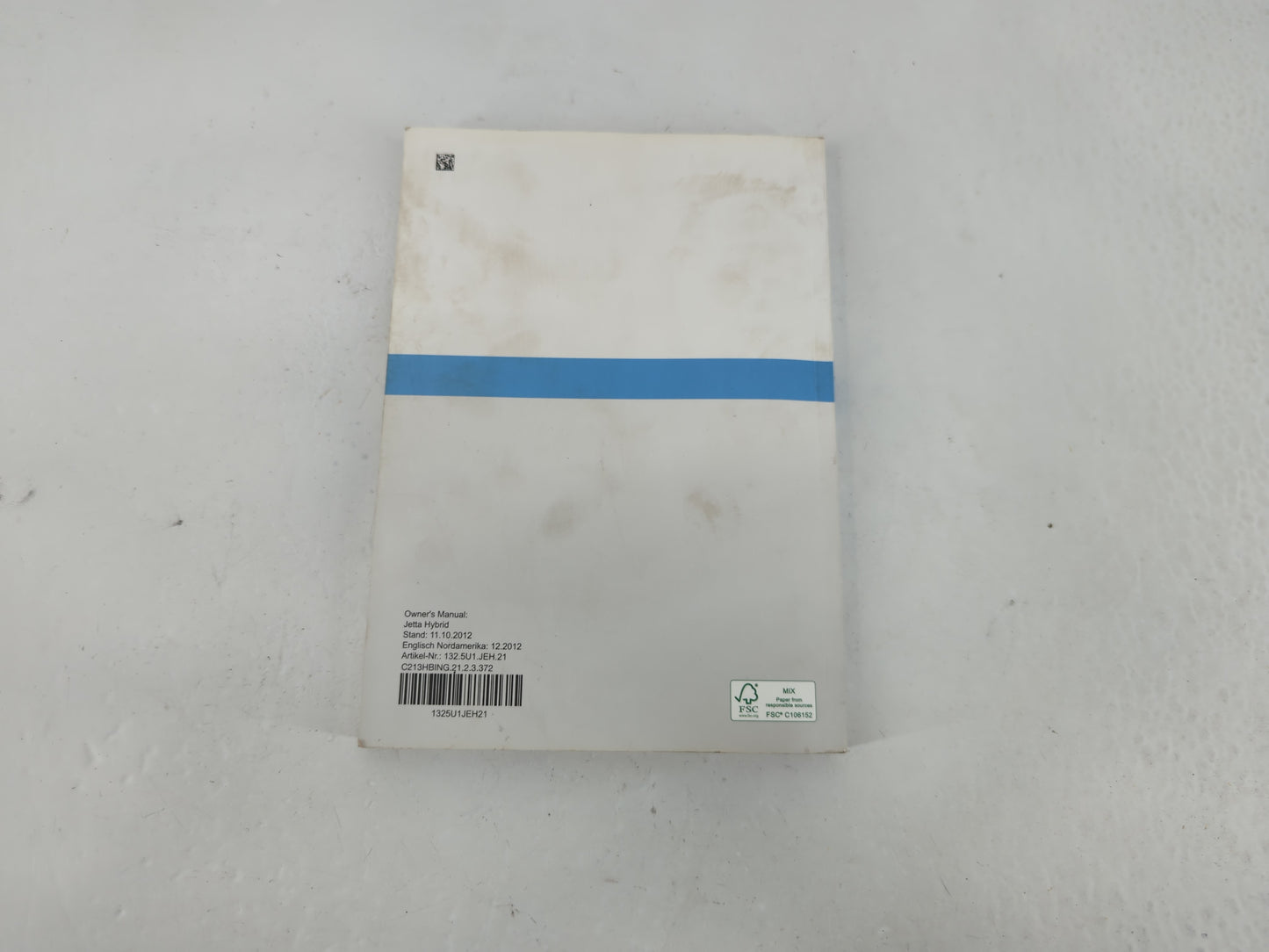 2013 Volkswagen Jetta Owners Manual Book Guide P/N:1325U1JEH21 OEM Used Auto Parts - Oemusedautoparts1.com
