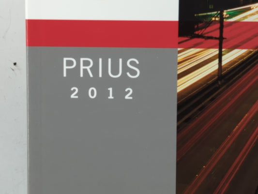 2012 Toyota Prius Owners Manual Book Guide P/N:01999-47704 OEM Used Auto Parts