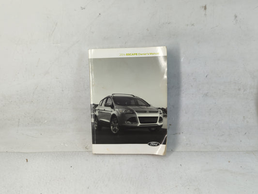 2014 Ford Escape Owners Manual Book Guide P/N:EJ5J 19A321 AB OEM Used Auto Parts