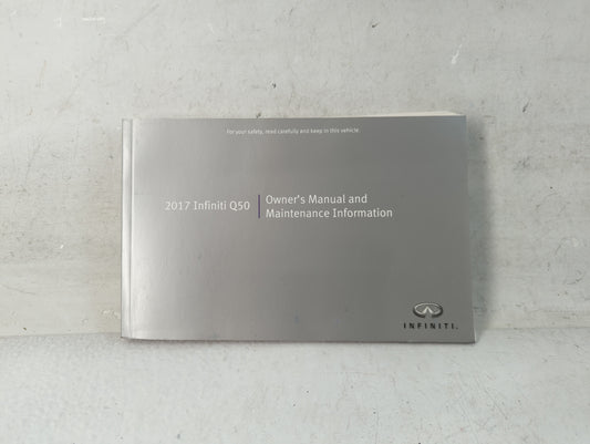 2017 Infiniti Q50 Owners Manual Book Guide P/N:OM17E0 0V37U0 OEM Used Auto Parts