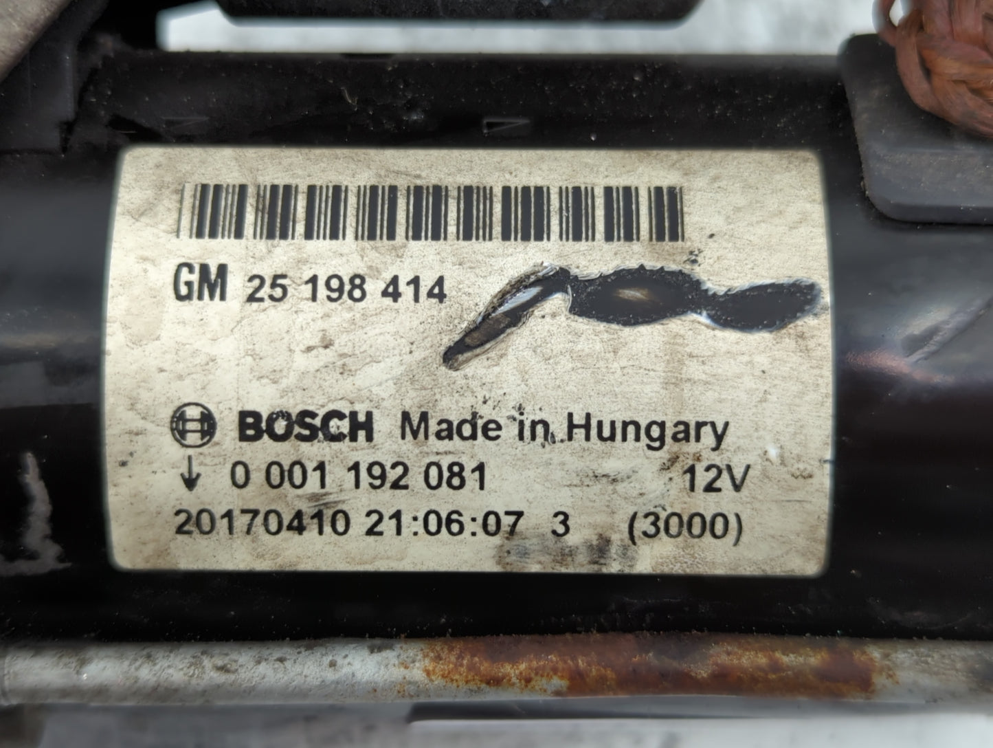 2014-2021 Buick Encore Car Starter Motor Solenoid OEM P/N:25 198 414 Fits Fits 2014 2015 2016 2017 2018 2019 2020 2021 OEM Used Auto Parts - Oemusedautoparts1.com