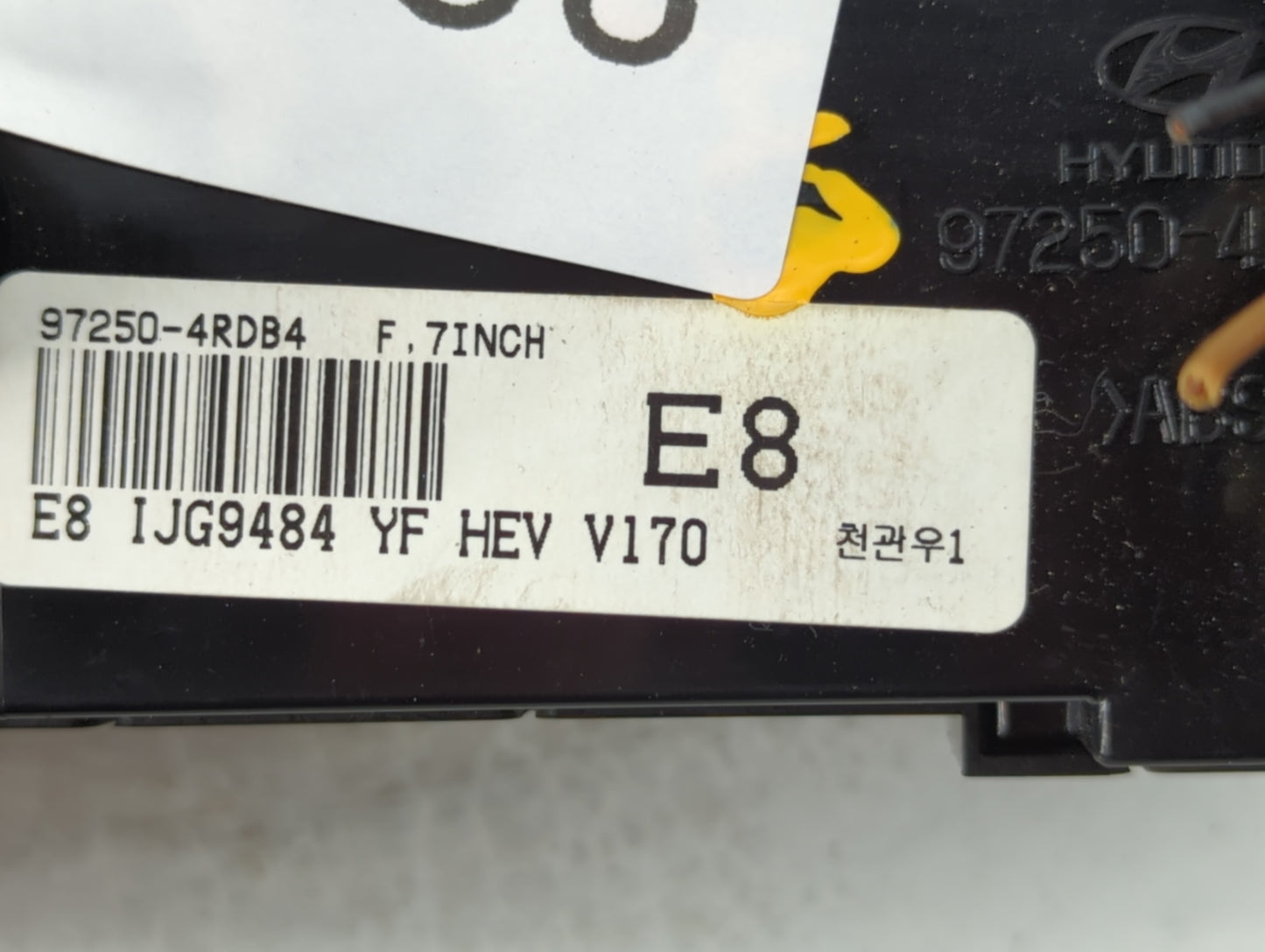2011-2015 Hyundai Sonata Climate Control Module Temperature AC/Heater Replacement P/N:97250-4RDB4 Fits OEM Used Auto Parts - Oemusedautoparts1.com