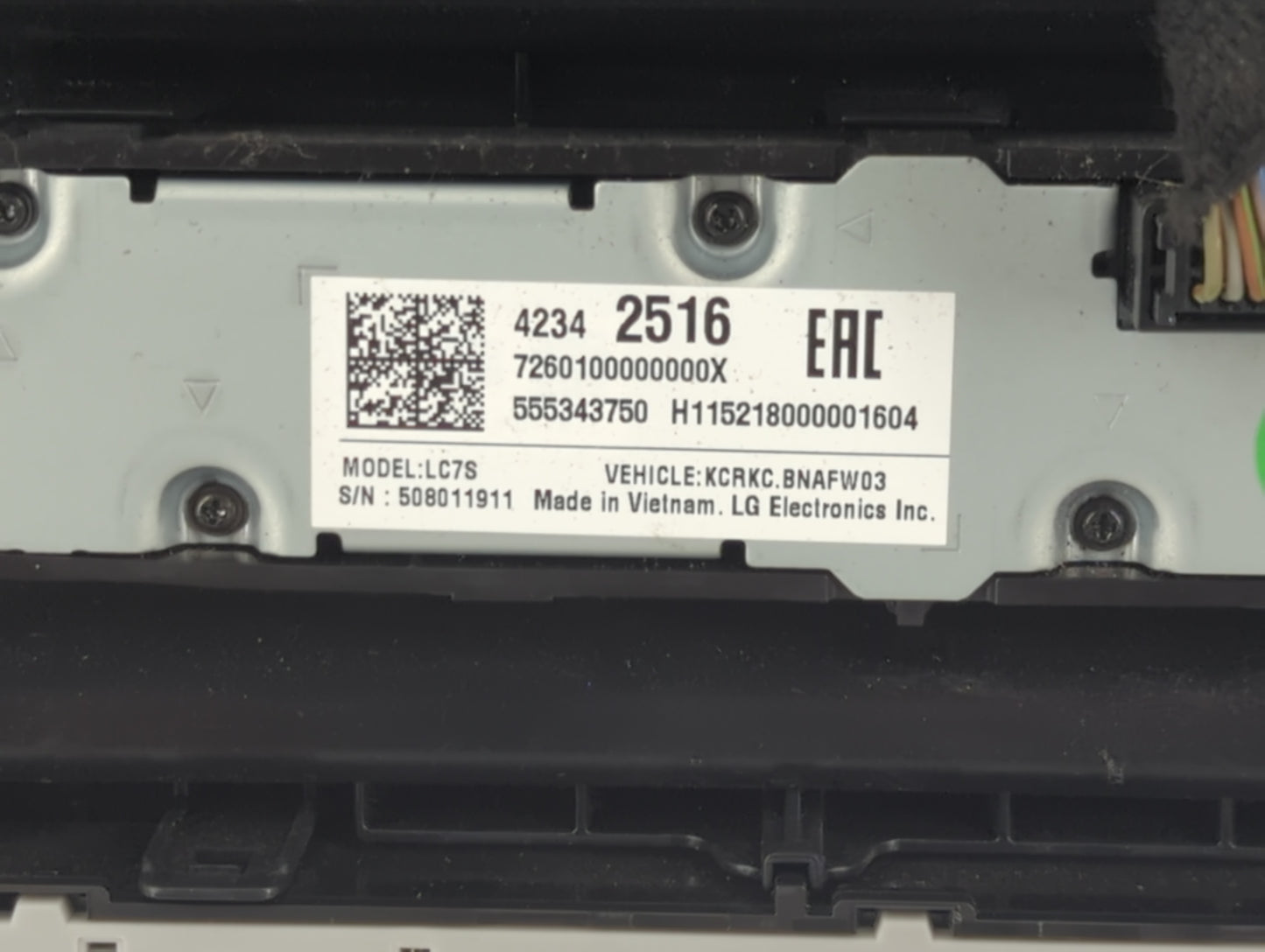 2016 Gmc Sierra 1500 Radio AM FM Cd Player Receiver Replacement P/N:42342510 42342516 Fits OEM Used Auto Parts - Oemusedautoparts1.com