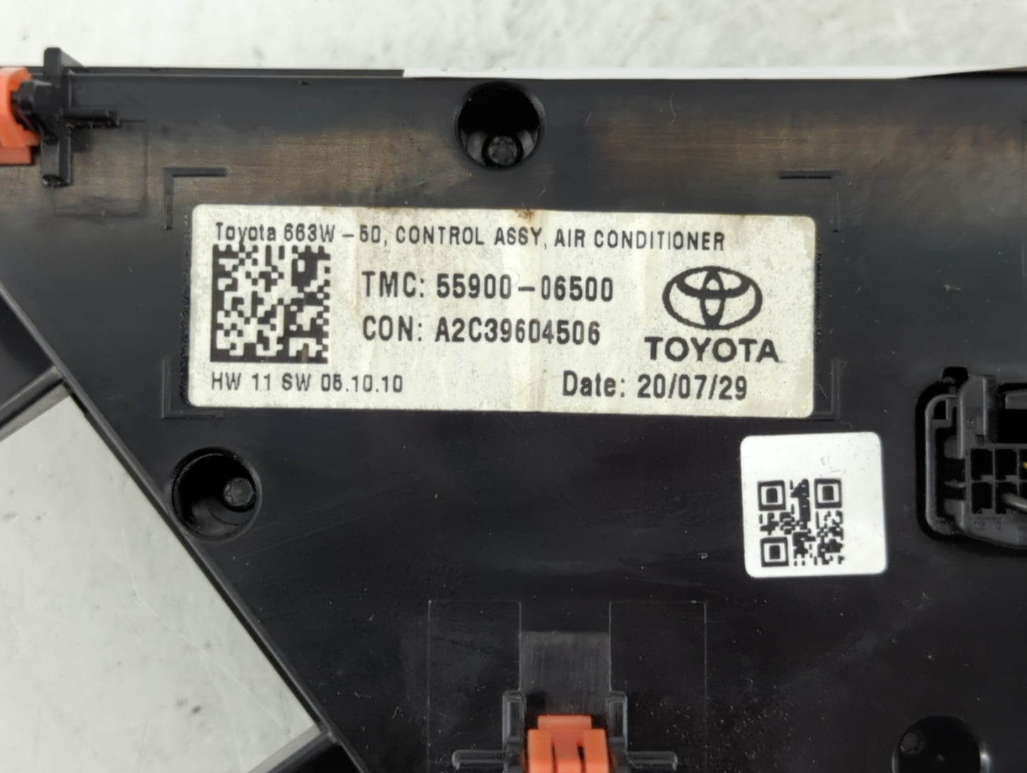 2018-2022 Toyota Camry Climate Control Module Temperature AC/Heater Replacement P/N:55900-06500 Fits Fits 2018 2019 2020 2021 2022 OEM Used Auto Parts - Oemusedautoparts1.com