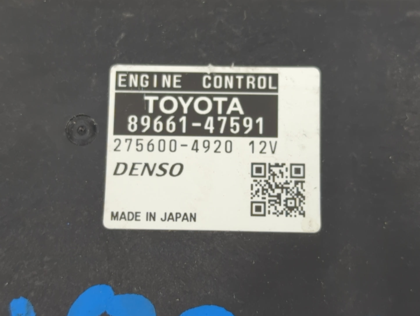 2015 Toyota Prius PCM Engine Control Computer ECU ECM PCU OEM P/N:89661-47591 Fits OEM Used Auto Parts - Oemusedautoparts1.com