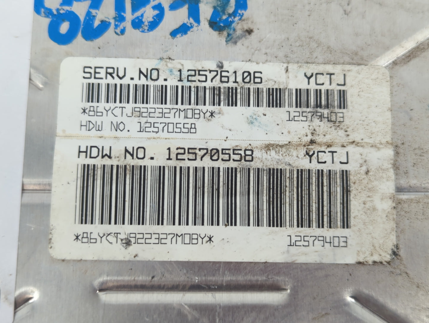 2004 Chevrolet Corvette PCM Engine Control Computer ECU ECM PCU OEM P/N:12570558 12579403, 12576106 Fits Fits 2003 OEM Used Auto Parts - Oemusedautoparts1.com