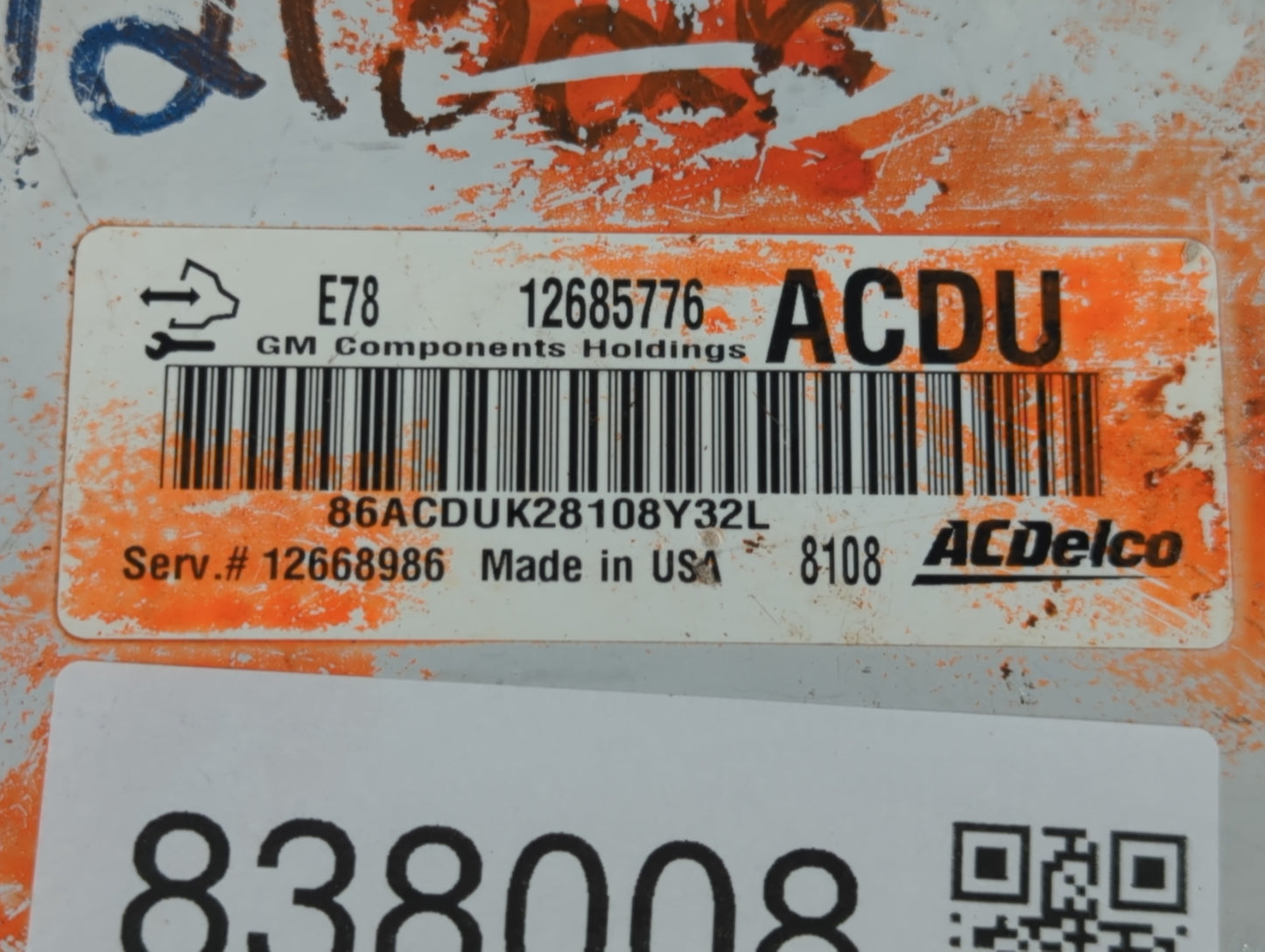 2017-2021 Chevrolet Trax PCM Engine Control Computer ECU ECM PCU OEM P/N:12668986 12685776 Fits Fits 2017 2018 2019 2020 2021 OEM Used Auto Parts - Oemusedautoparts1.com