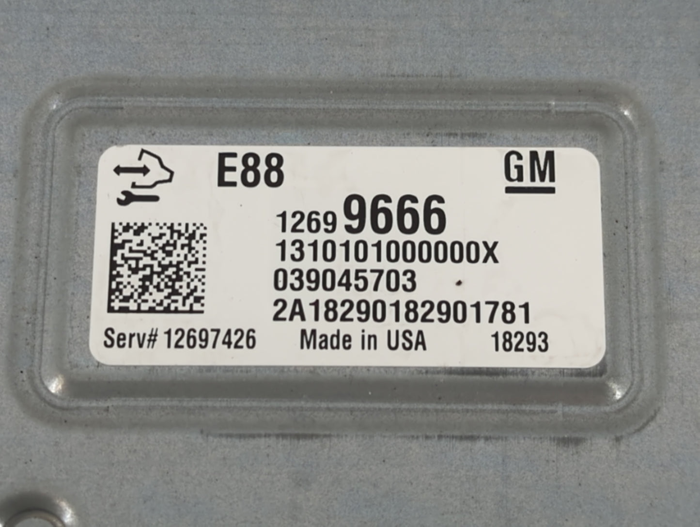 2018-2019 Chevrolet Malibu PCM Engine Control Computer ECU ECM PCU OEM P/N:12699666 E88 Fits Fits 2018 2019 OEM Used Auto Parts - Oemusedautoparts1.com
