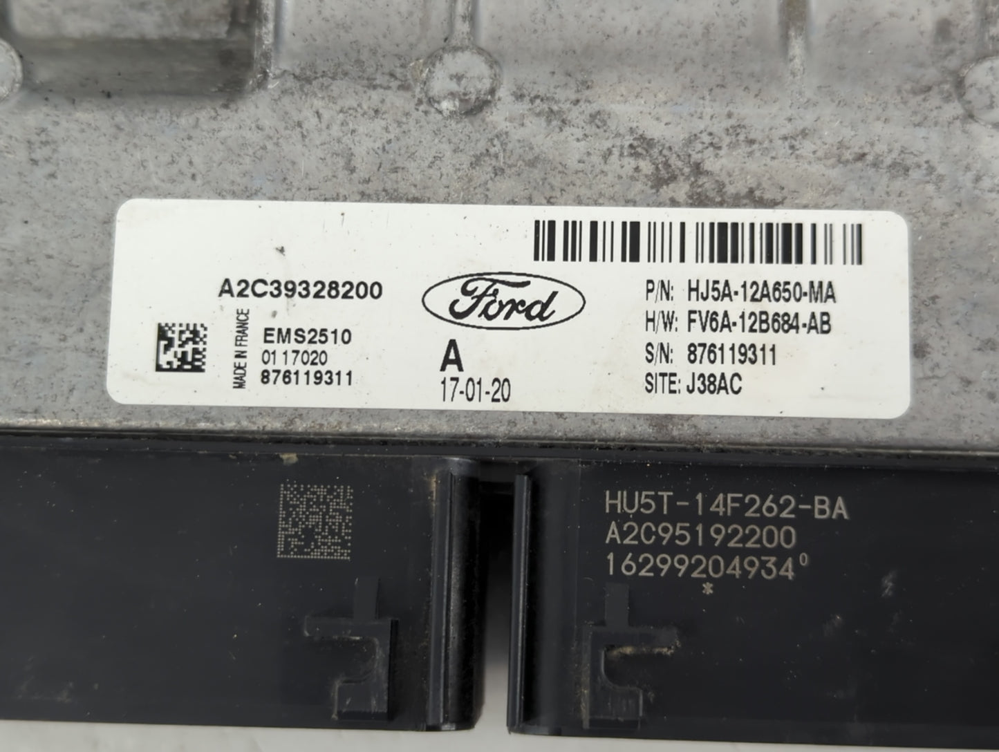 2017-2019 Ford Escape PCM Engine Control Computer ECU ECM PCU OEM P/N:HJ5A-12A650-MA A2C39328200 Fits Fits 2017 2018 2019 OEM Used Auto Parts - Oemusedautoparts1.com