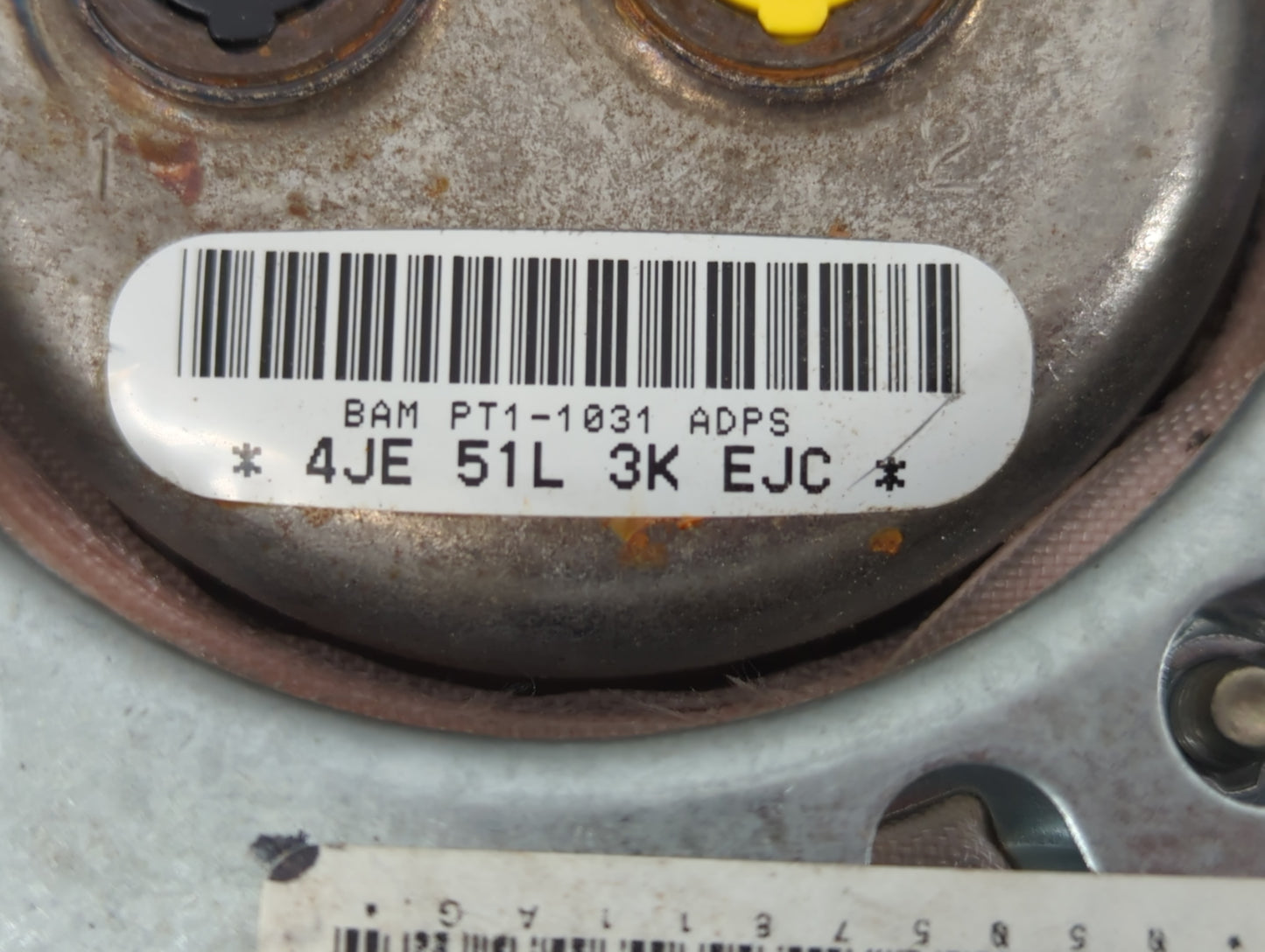 2015 Dodge Caravan Air Bag Driver Left Steering Wheel Mounted P/N:4JE 51L 3K Fits Fits 2012 OEM Used Auto Parts - Oemusedautoparts1.com