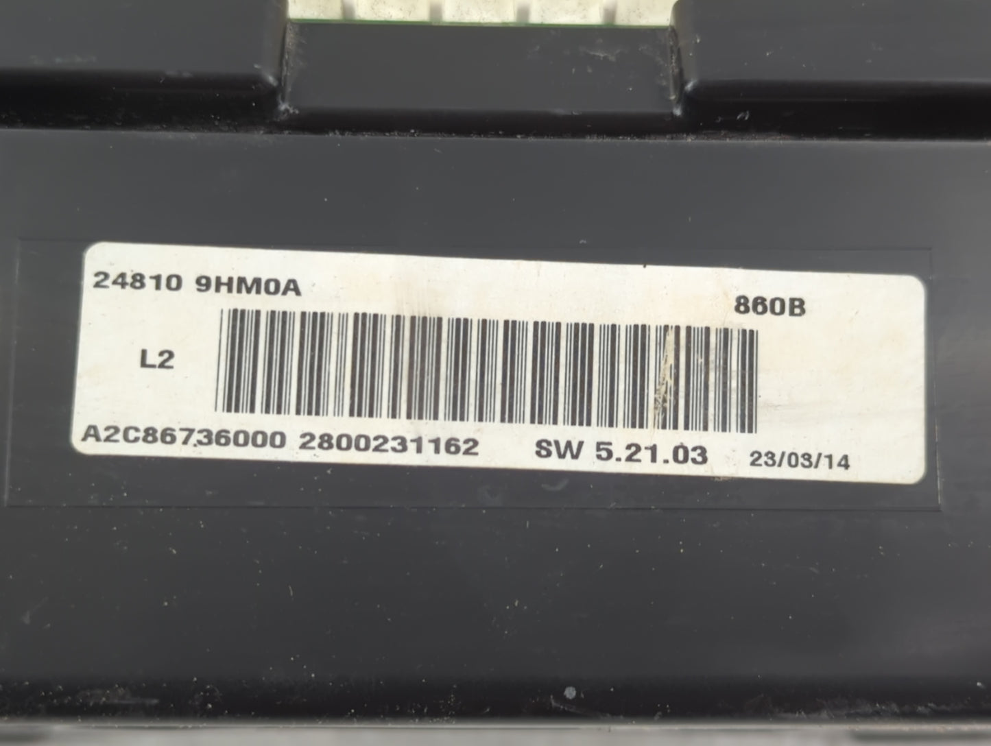 2014 Nissan Altima Instrument Cluster Speedometer Gauges P/N:24810 9HM0A Fits OEM Used Auto Parts - Oemusedautoparts1.com