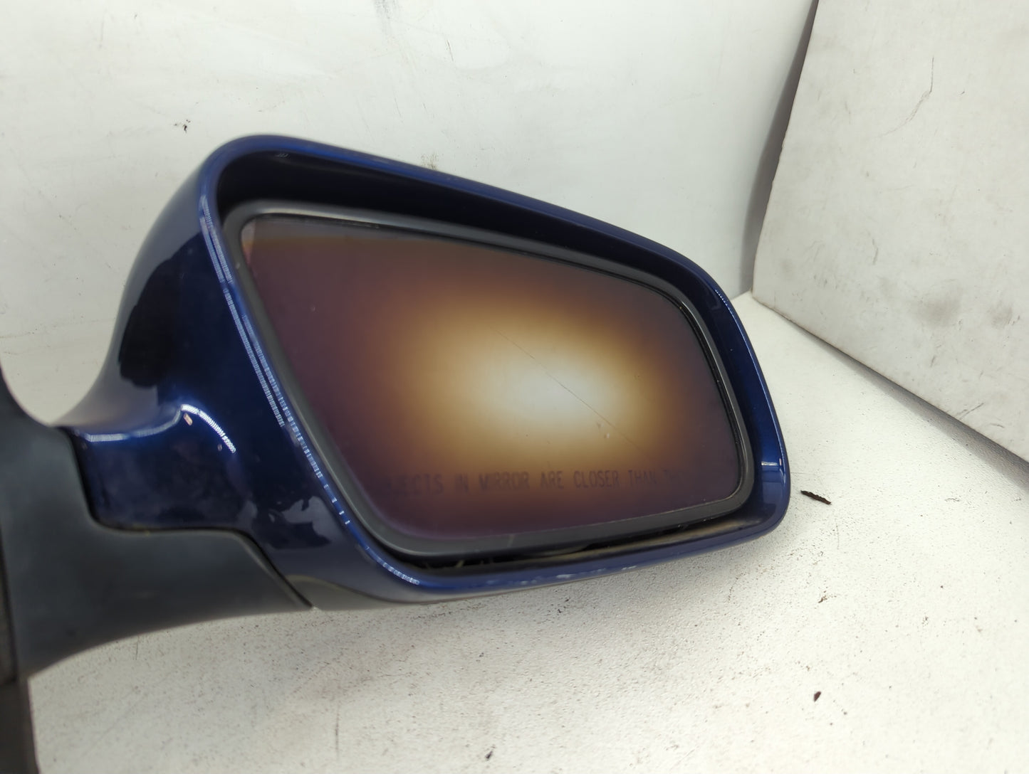 2000 Audi A4 Passenger Right Side View Manual Door Mirror Blue - Oemusedautoparts1.com