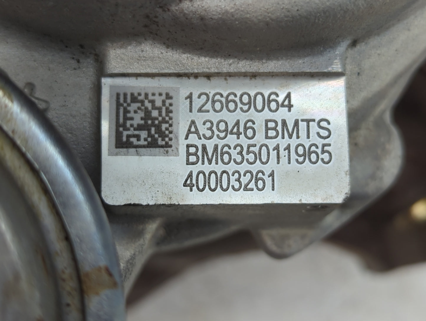 2016 Malibu Turbocharger Turbo Charger Super Charger Supercharger - Oemusedautoparts1.com