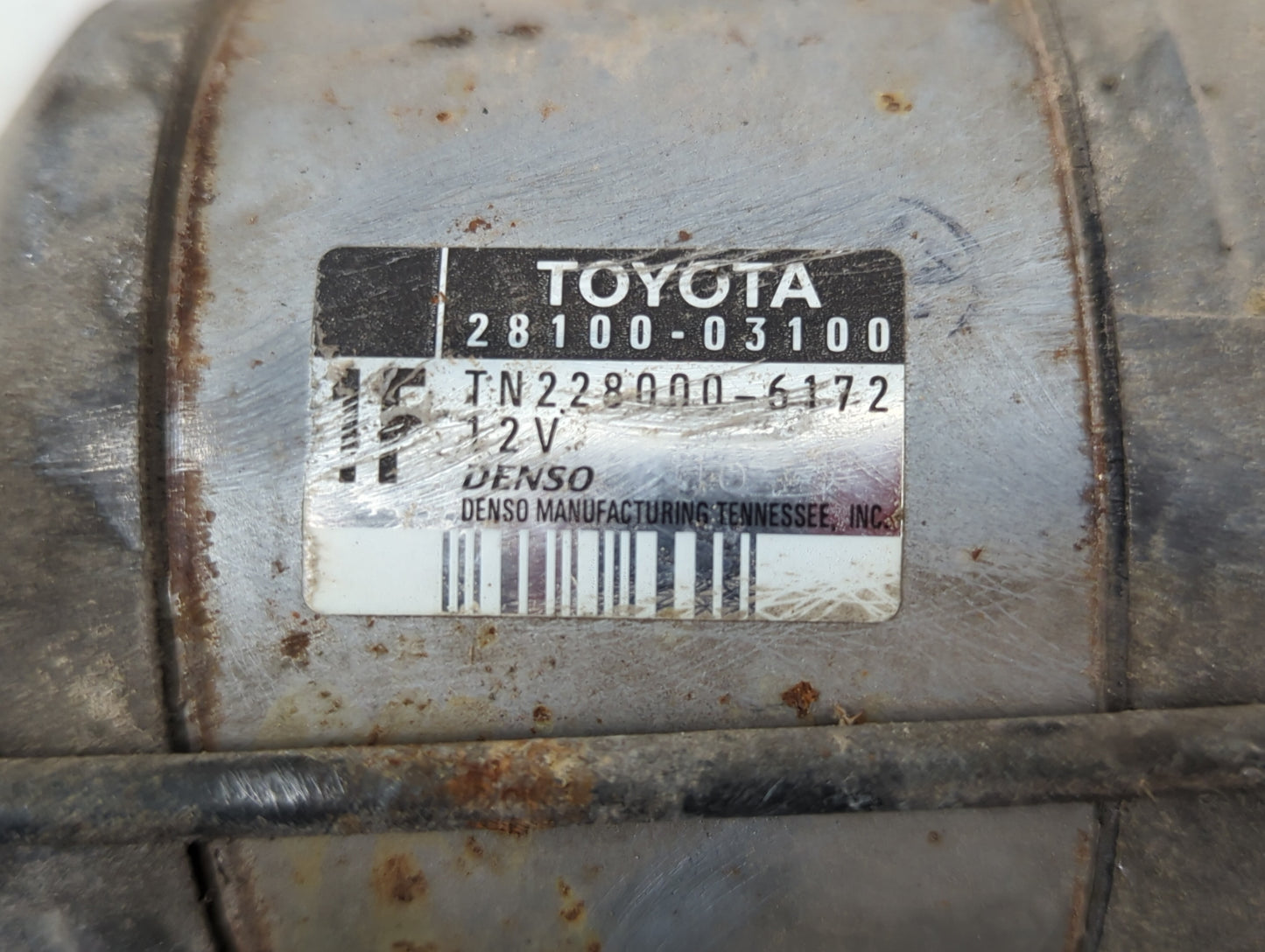 2005-2011 Toyota Tacoma Car Starter Motor Solenoid OEM P/N:28100-03100 Fits Fits 2003 2004 2005 2006 2007 2008 2009 2010 2011 OEM Used Auto Parts - Oemusedautoparts1.com