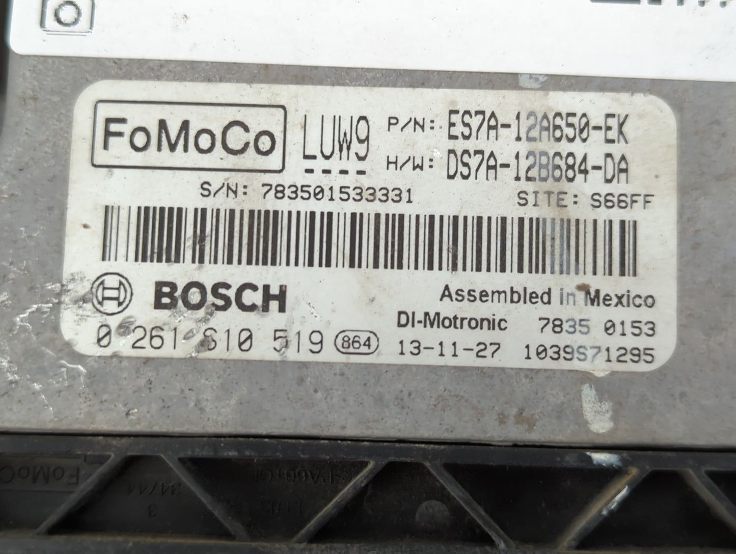 2014-2016 Ford Fusion PCM Engine Control Computer ECU ECM PCU OEM P/N:DS7A-12B684-DA ES7A-12A650-EK Fits Fits 2014 2015 2016 OEM Used Auto Parts - Oemusedautoparts1.com