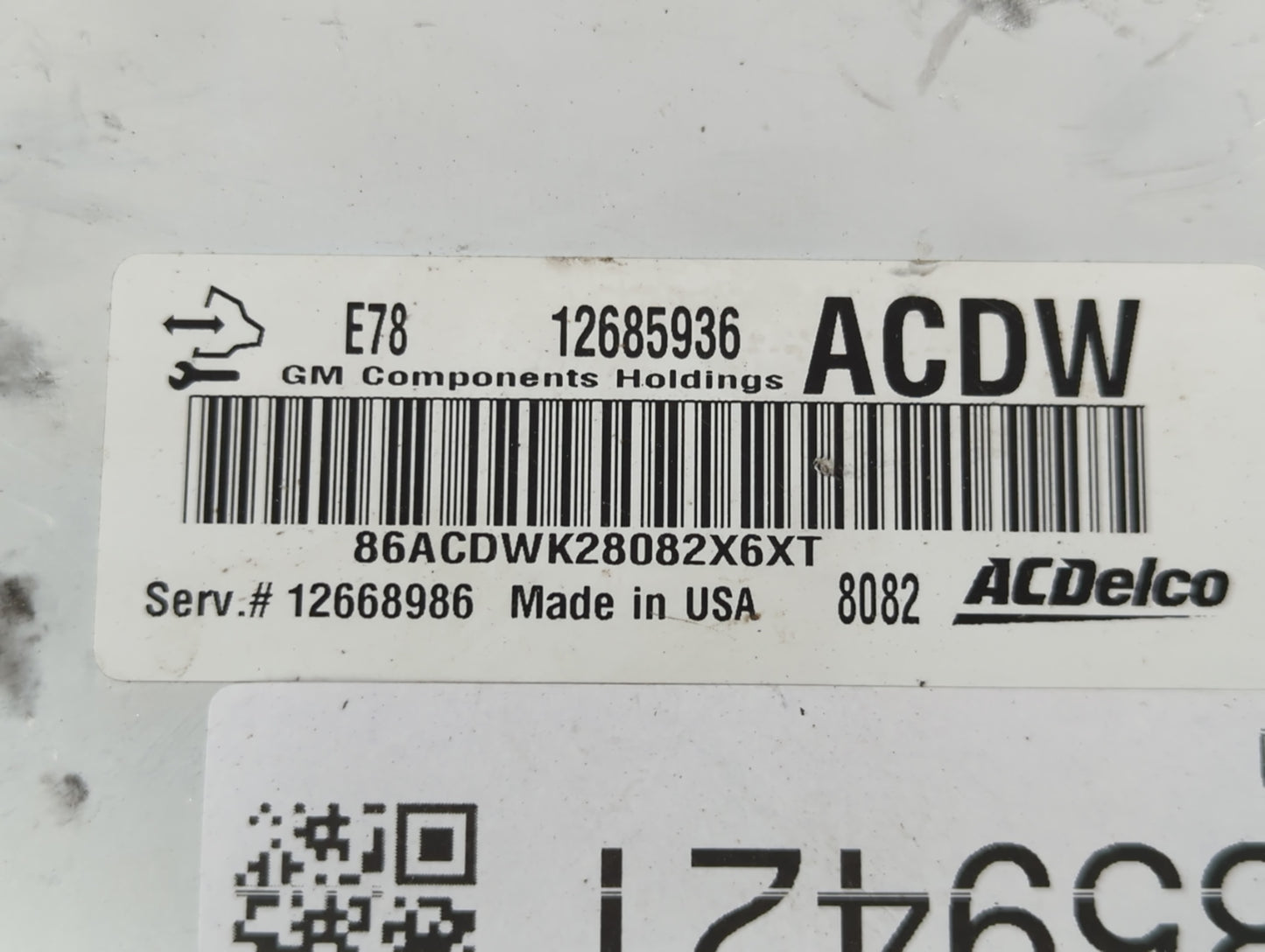 2017-2019 Chevrolet Sonic PCM Engine Control Computer ECU ECM PCU OEM P/N:12685936 12668986 Fits Fits 2017 2018 2019 2020 2021 OEM Used Auto Parts - Oemusedautoparts1.com