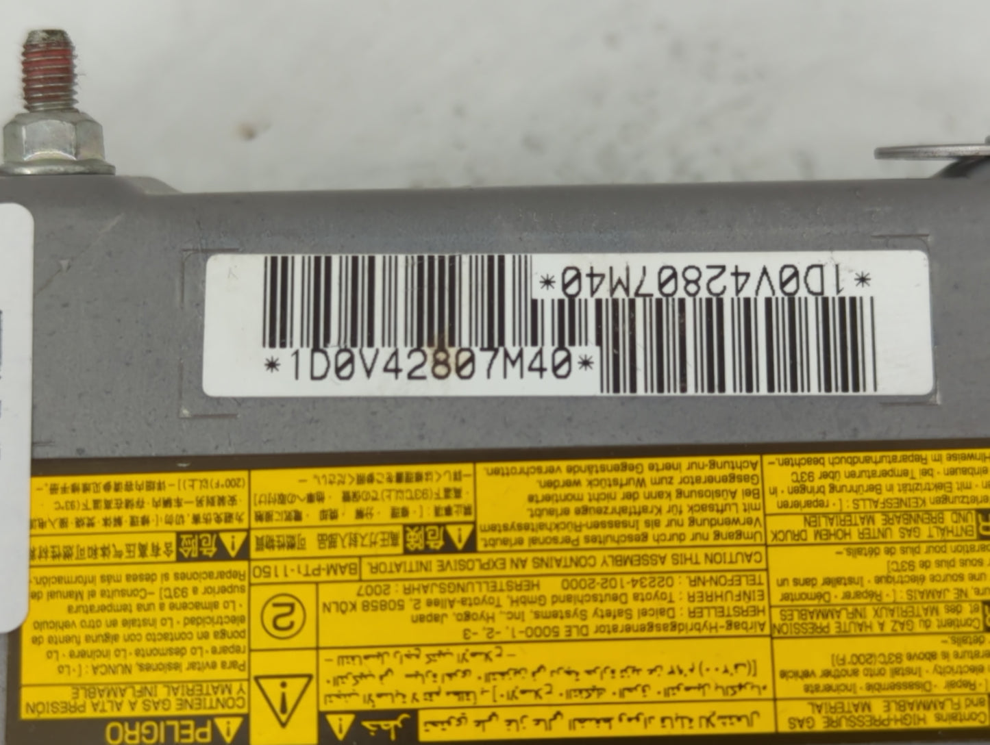 2007-2009 Lexus Es350 Air Bag Passenger Right Knee OEM Fits Fits 2007 2008 2009 OEM Used Auto Parts - Oemusedautoparts1.com