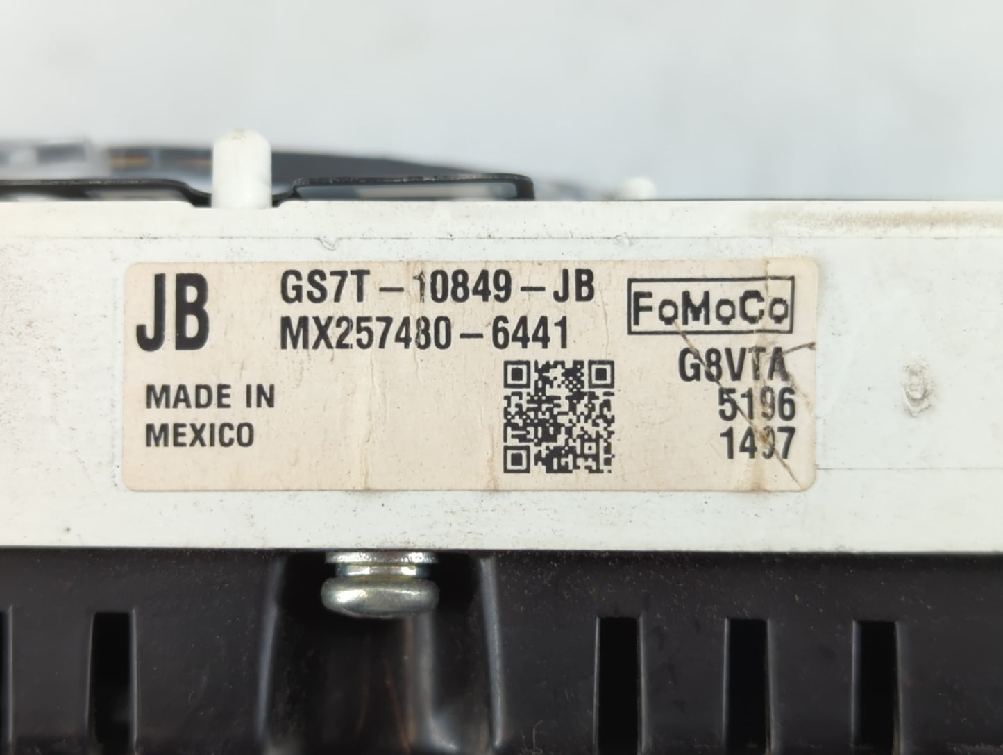 2016 Ford Fusion Instrument Cluster Speedometer Gauges P/N:GS7T-10849-JB Fits OEM Used Auto Parts - Oemusedautoparts1.com