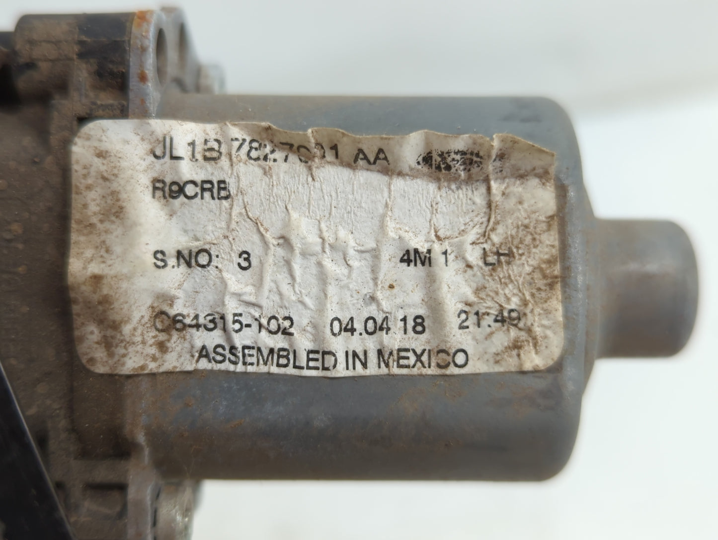 Lincoln Navigator Driver Left Rear Window Regulator