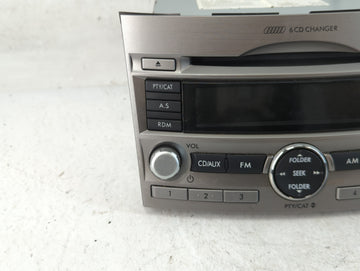 2010-2012 Subaru Legacy Radio AM FM Cd Player Receiver Replacement P/N:86201AJ60A Fits Fits 2010 2011 2012 OEM Used Auto Parts