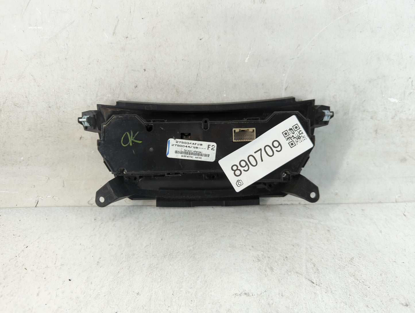 2015-2019 Nissan Sentra Climate Control Module Temperature AC/Heater Replacement P/N:275004AF2B Fits Fits 2015 2016 2017 2018 2019 OEM Used Auto Parts - Oemusedautoparts1.com
