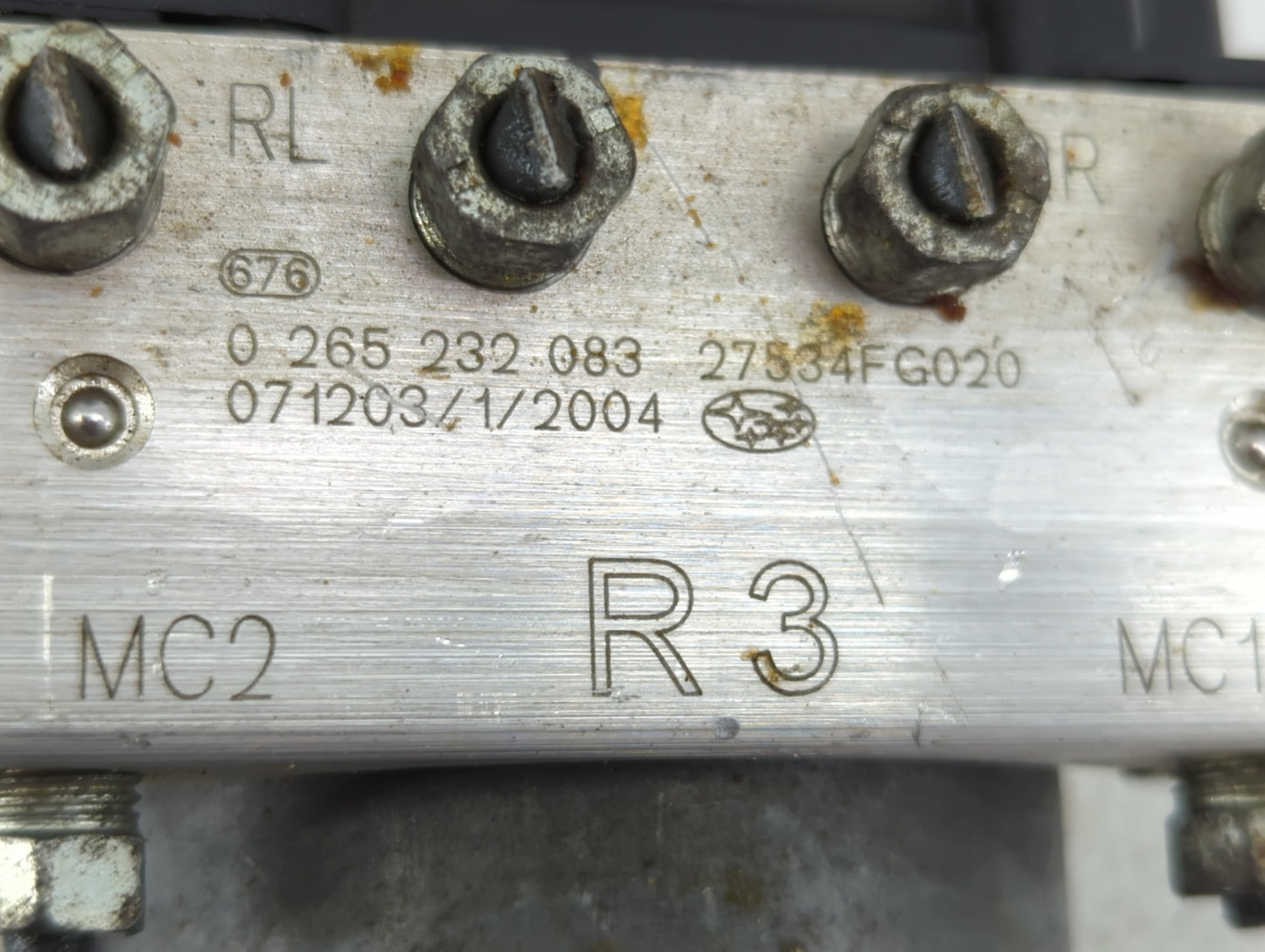 2008 Subaru Impreza ABS Pump Control Module Replacement P/N:27534FG020 0 265 232 083 Fits OEM Used Auto Parts