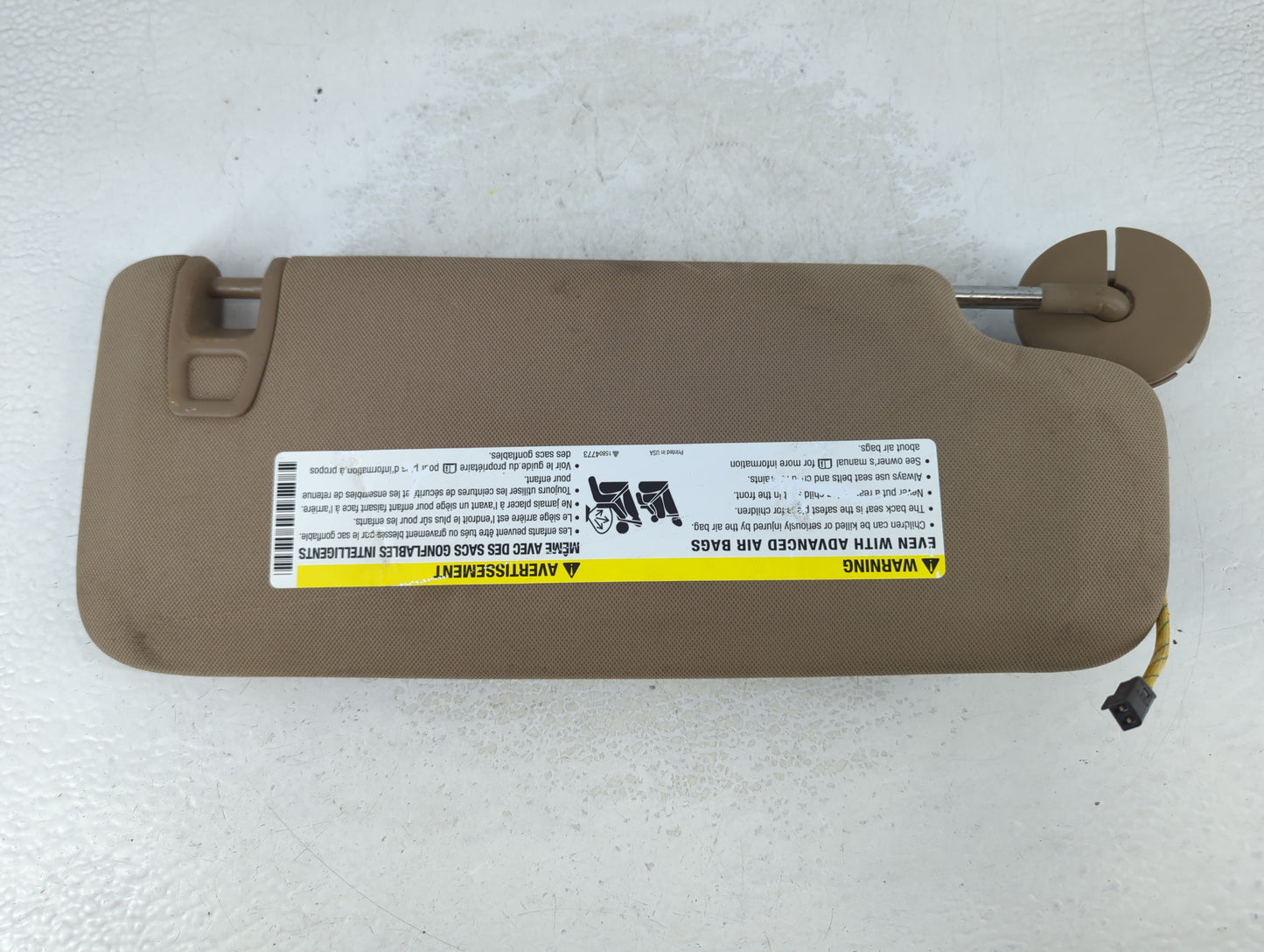 2004-2012 Chevrolet Malibu Sun Visor Shade Replacement Driver Left Mirror Fits Fits 2004 2005 2008 2009 2010 2011 2012 OEM Used Auto Parts